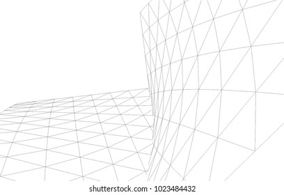 abstract architecture 3d  
