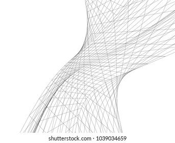 abstract architecture 3d