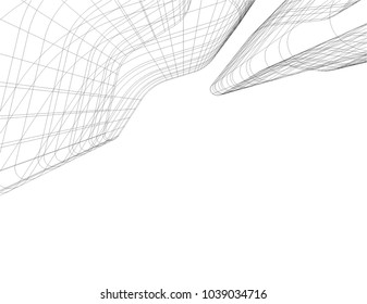 abstract architecture 3d