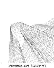 abstract architecture 3d