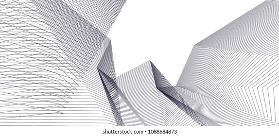 abstract architecture 3d