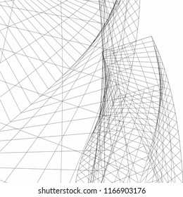 abstract architecture 3d