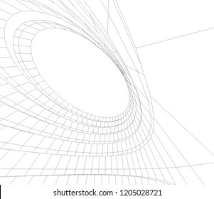 abstract architecture 3d