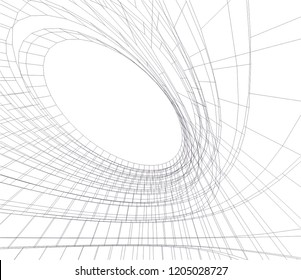 abstract architecture 3d