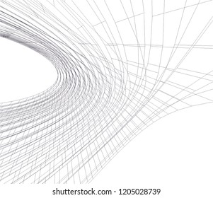 abstract architecture 3d