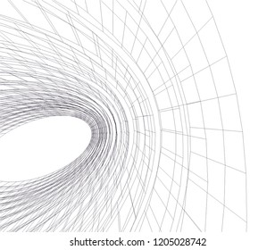 abstract architecture 3d