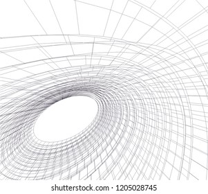 abstract architecture 3d