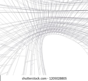 abstract architecture 3d