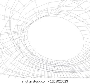 abstract architecture 3d