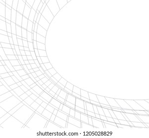 abstract architecture 3d