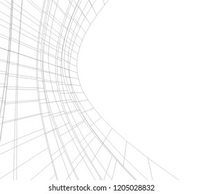 abstract architecture 3d