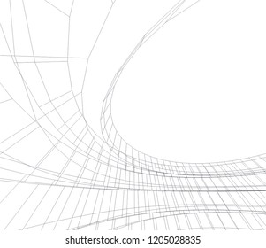 abstract architecture 3d