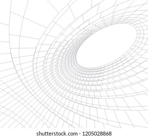 abstract architecture 3d