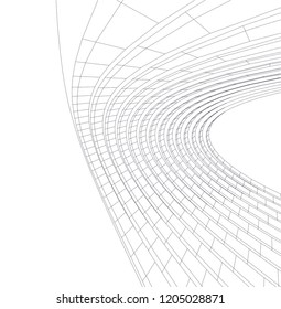 abstract architecture 3d