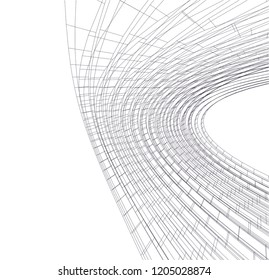abstract architecture 3d