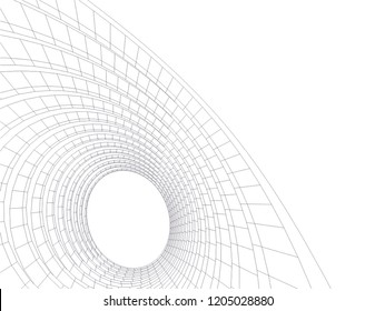 abstract architecture 3d