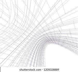 abstract architecture 3d