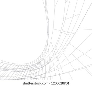 abstract architecture 3d