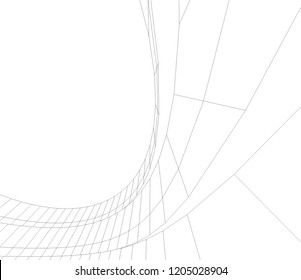 abstract architecture 3d