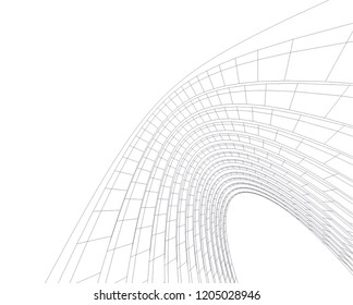 abstract architecture 3d
