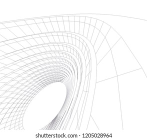 abstract architecture 3d