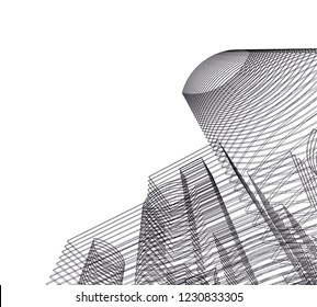 abstract architecture 3d 