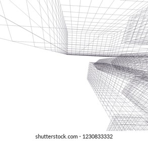 abstract architecture 3d 