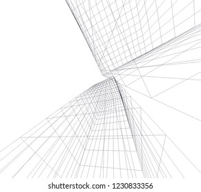 abstract architecture 3d 