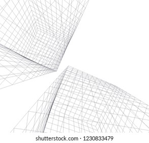 abstract architecture 3d 