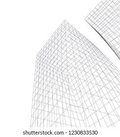 abstract architecture 3d 
