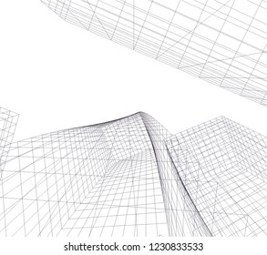 abstract architecture 3d 