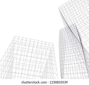 abstract architecture 3d 