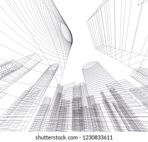 abstract architecture 3d 