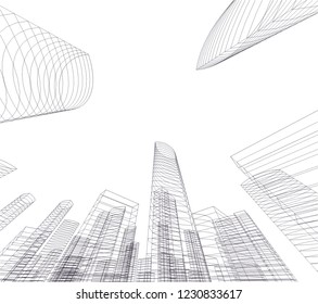 abstract architecture 3d 