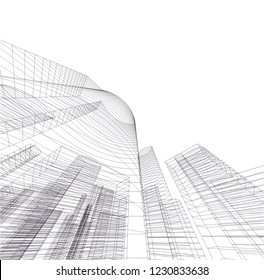 abstract architecture 3d 