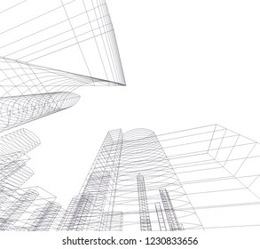 abstract architecture 3d 