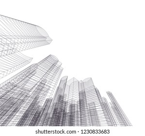 abstract architecture 3d 