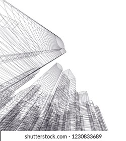 abstract architecture 3d 