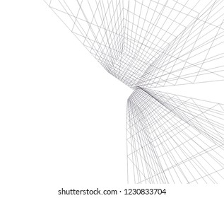 abstract architecture 3d 