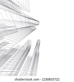 abstract architecture 3d 