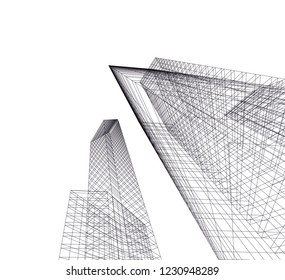 Abstract architecture 3d