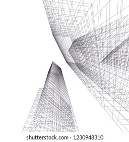 Abstract architecture 3d