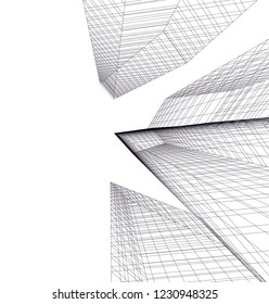 Abstract architecture 3d