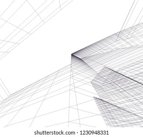 Abstract architecture 3d