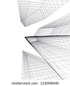 Abstract architecture 3d