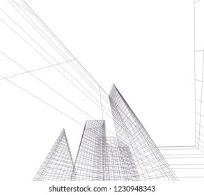 Abstract architecture 3d