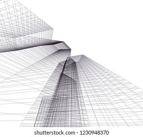 Abstract architecture 3d