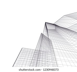 Abstract architecture 3d