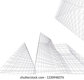 Abstract architecture 3d