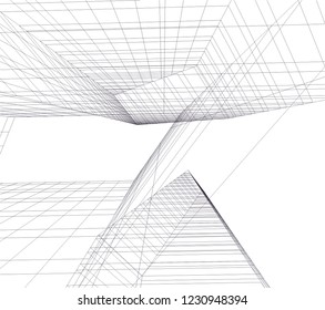 Abstract architecture 3d